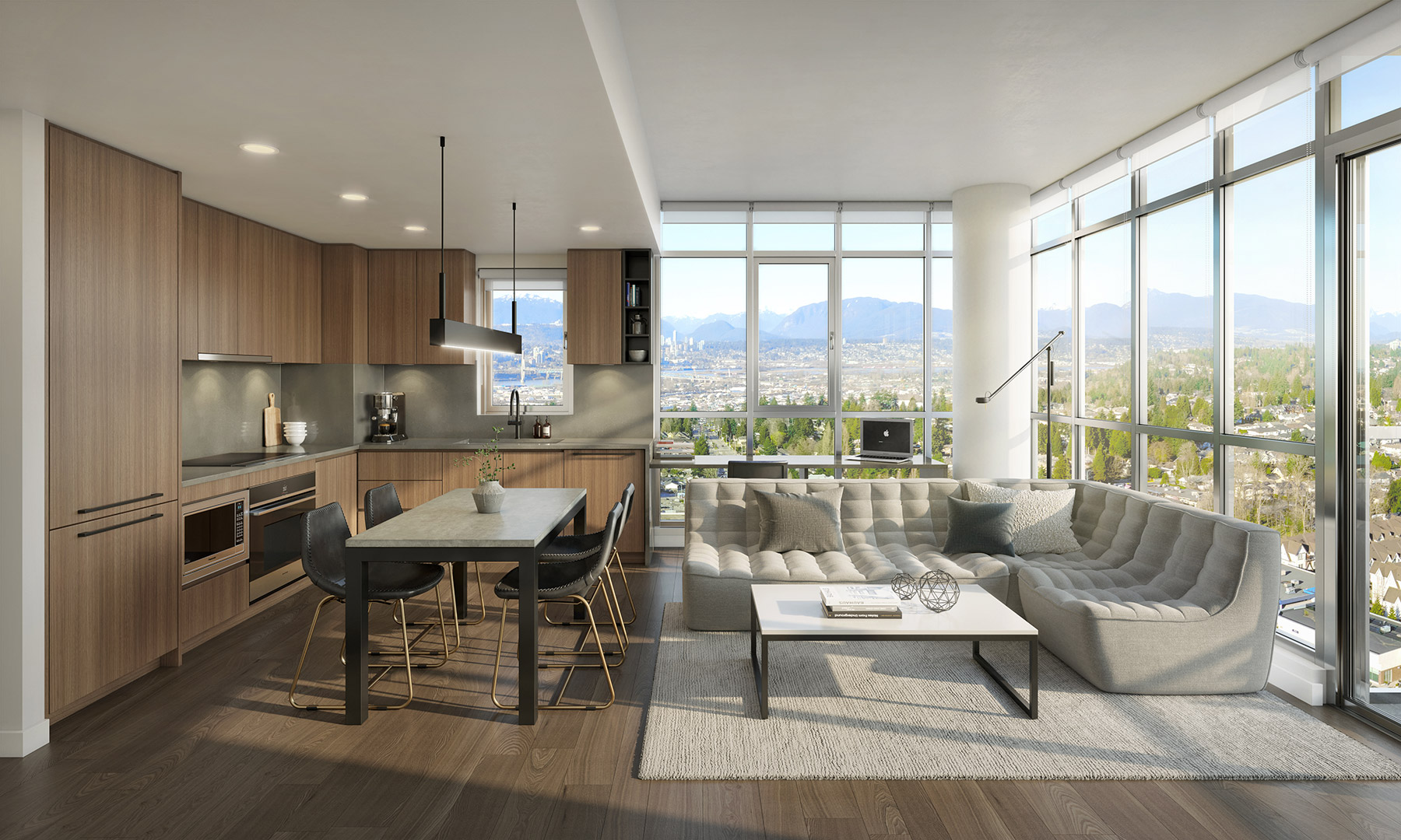 Kitchen & Living - Dark Scheme